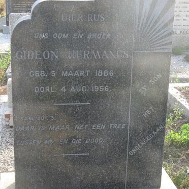 KOCK Gideon Hermanus, de 1886-1956