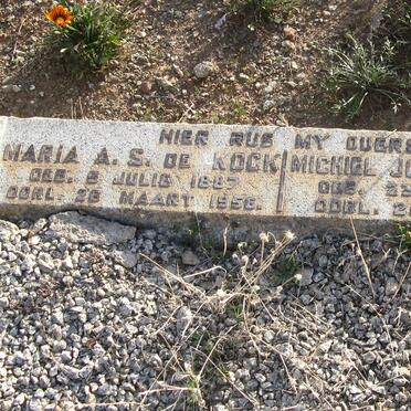 KOCK Michiel Josias, de 1879-1924 &amp; Maria A.S. 1887-1956