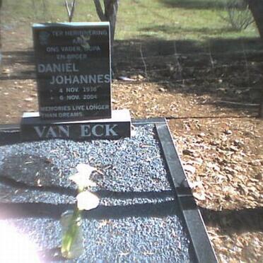 ECK Daniel Johannes, van 1936-2004