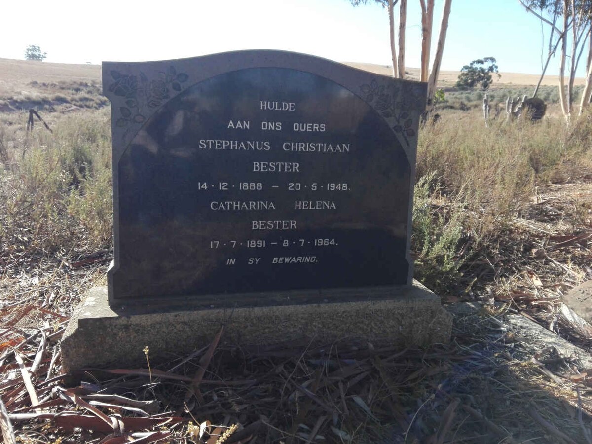 BESTER Stephanus Christiaan 1888-1948 & Catharina Helena 1891-1964