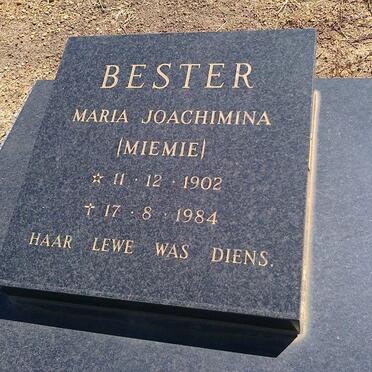 BESTER Maria Joachimina 1902-1984