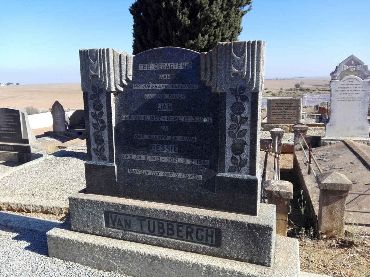 TUBBERGH Jan, van 1897-1951 & Bessie 1913-1991