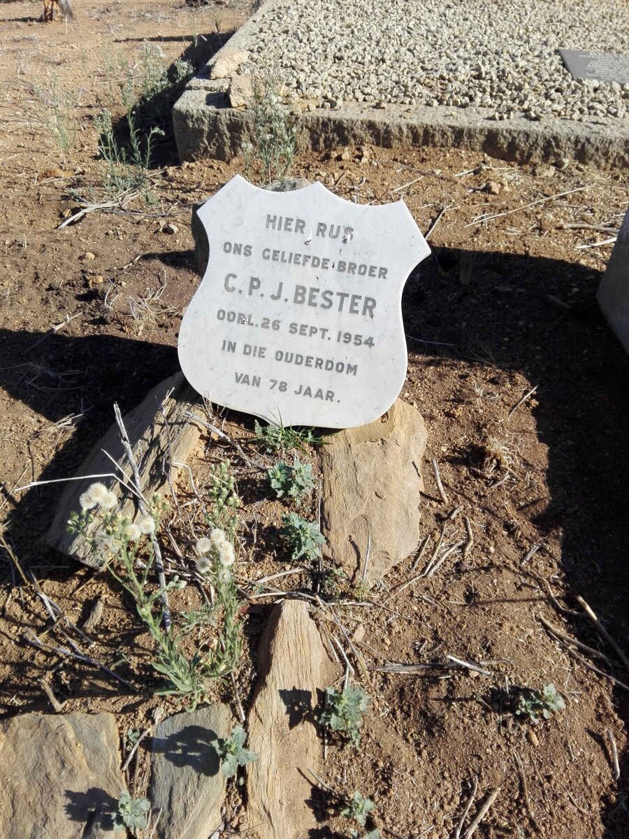 BESTER C.P.J. ?-1954