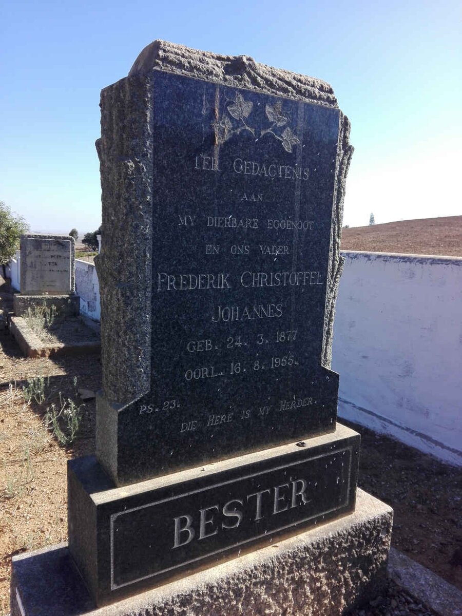 BESTER Frederik Christoffel Johannes 1877-1955