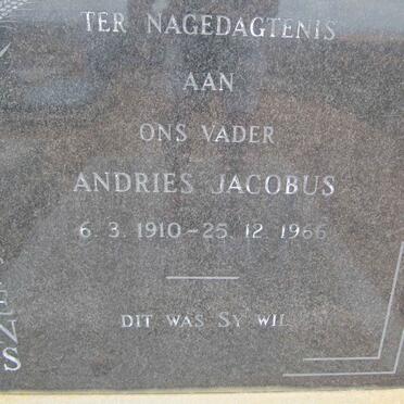 CARSTENS Andries Jacobus 1910-1966