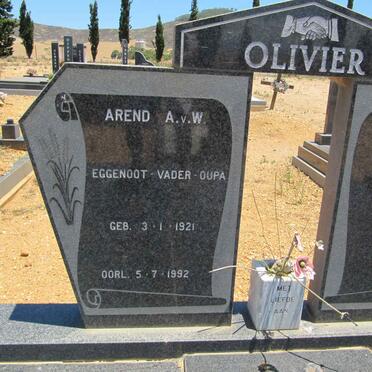 OLIVIER Arend A.v.W. 1921-1992