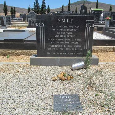 SMIT Andries Petrus 1890-1977 &amp; Huibrecht E. BESTER 1902-1988 :: SMIT Eddie 1925-2007