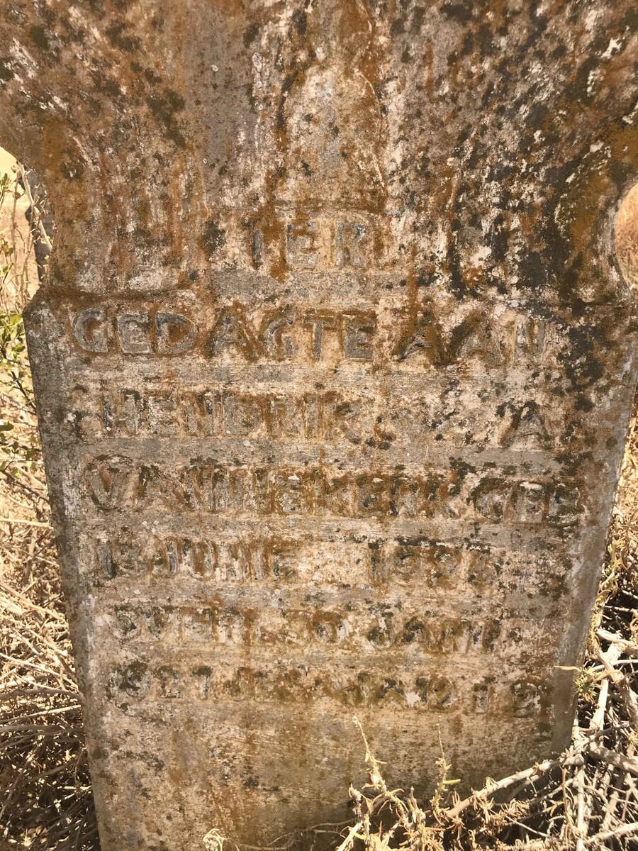 NIEKERK Hendrik A., van 1???-1921