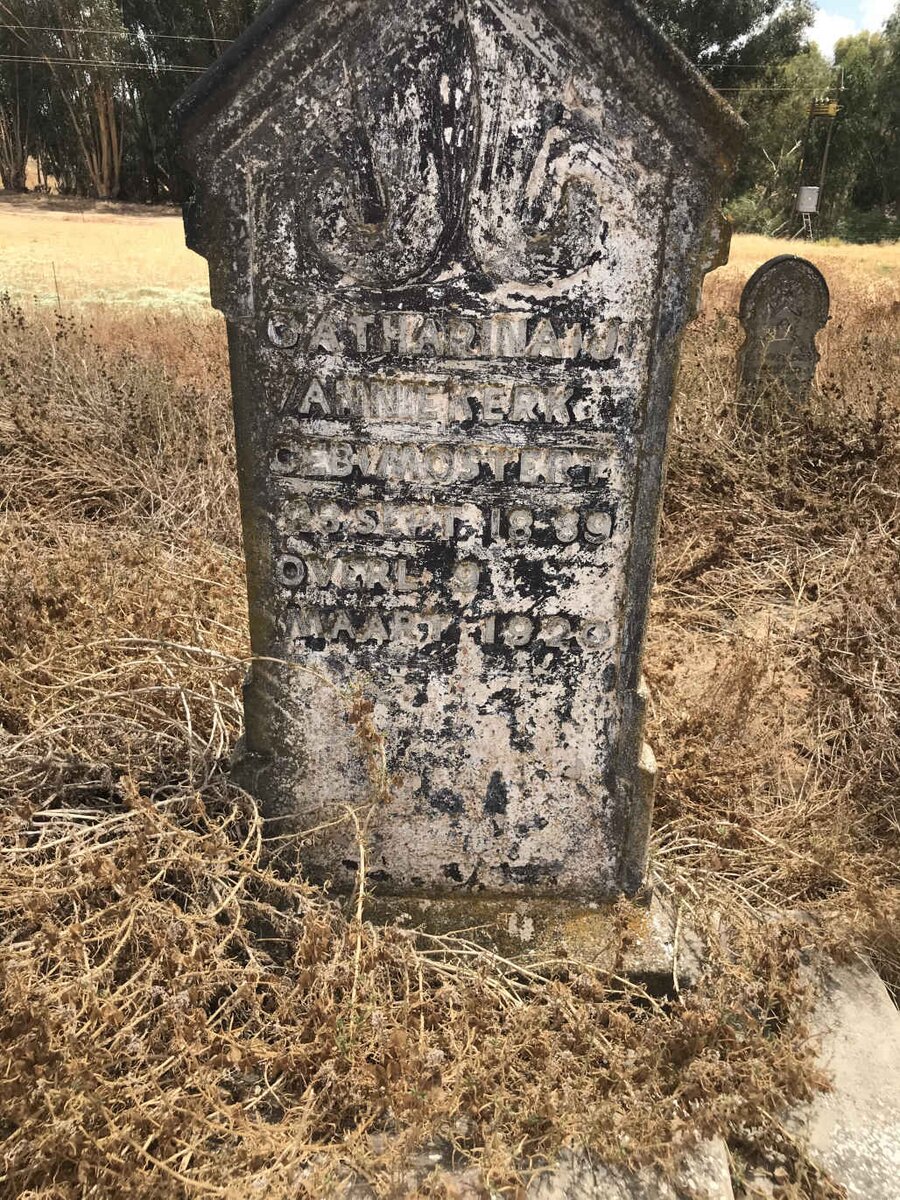 NIEKERK Catharina J., van 1889-1920