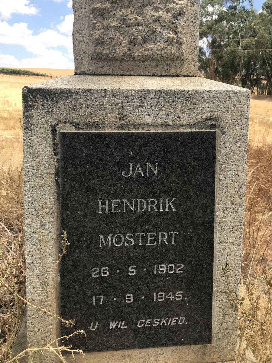 MOSTERT Jan Hendrik 1902-1945