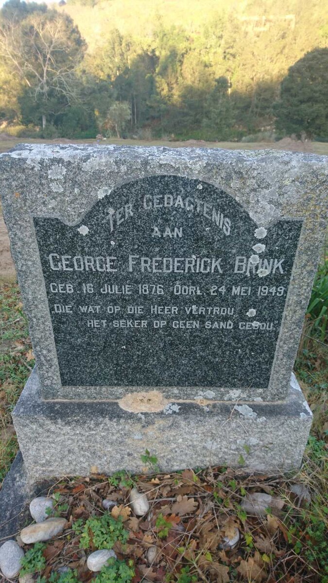 BRINK George Frederick 1876-1949