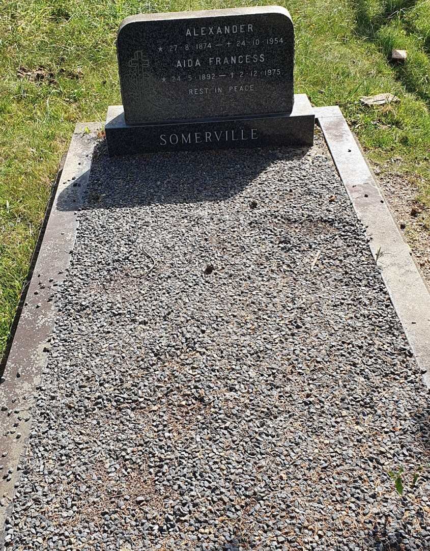 SOMERVILLE Alexander 1874-1954 &amp; Aida Francess 1892-1975