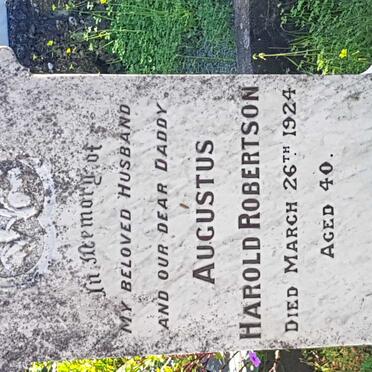 ROBERTSON Augustus Harold -1924