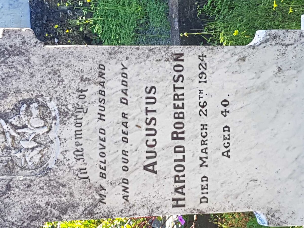 ROBERTSON Augustus Harold -1924