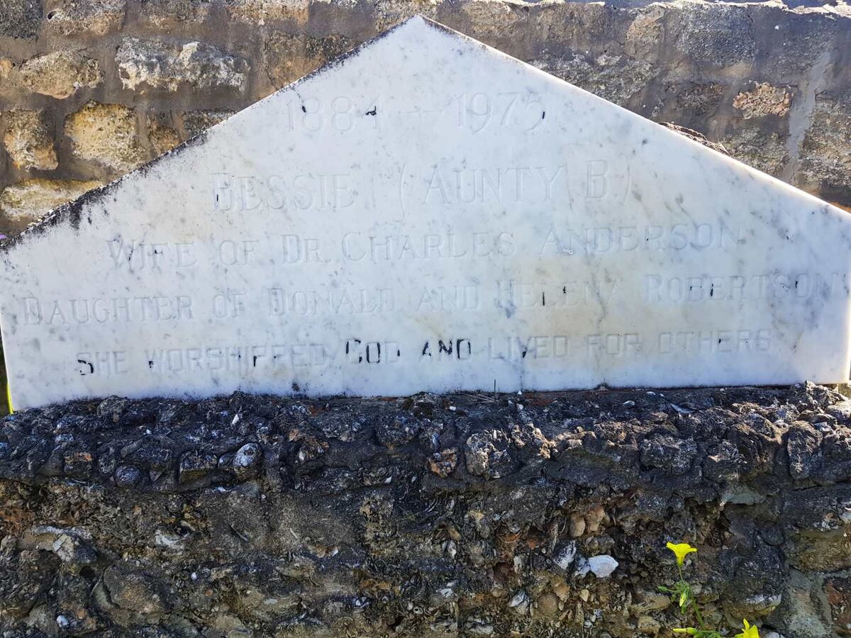 ANDERSON Bessie nee ROBERTSON 1884-1975