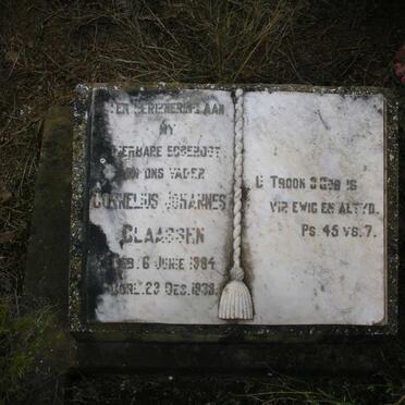 CLAASSEN Cornelius Johannes 1884-1933