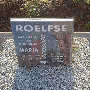 ROELFSE Maria 1906-2002