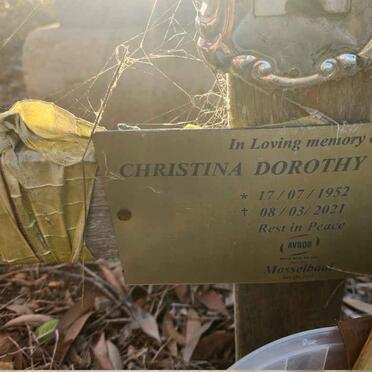 PREEZ Christina Dorothy, du 1952-2021