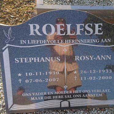 ROELFSE Stephanus 1930-2007 & Rosy-Ann 1933-2000