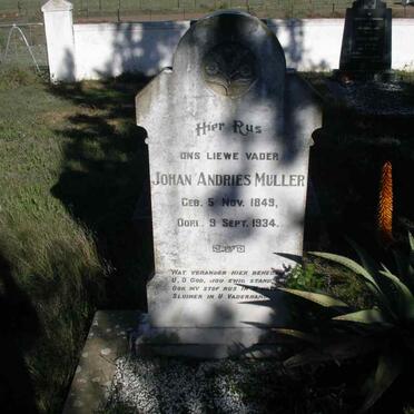 MULLER Johan Andries 1849-1934