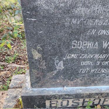 BOSHOFF Sophia Wilhelmina nee ZAAYMAN 1916-1945