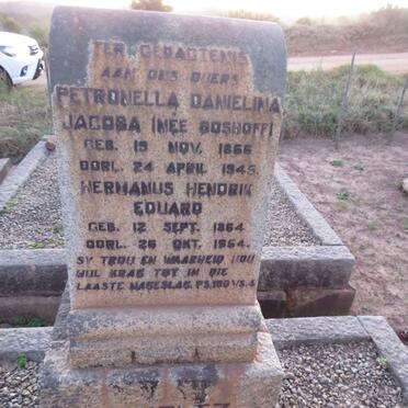 SCHOLTZ Hermanus Hendrik Eduard 1864-1954 & Petronella Danielina Jacoba BOSHOFF  1866-1945