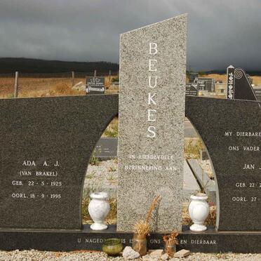 BEUKES J.N. 1924-1985 &amp; A.J. VAN BRAKEL 1925-1995