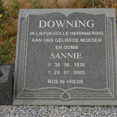 DOWNING Sannie 1930-2005
