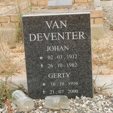 DEVENTER Johan, van 1912-1982 &amp; Gerty 1916-2000