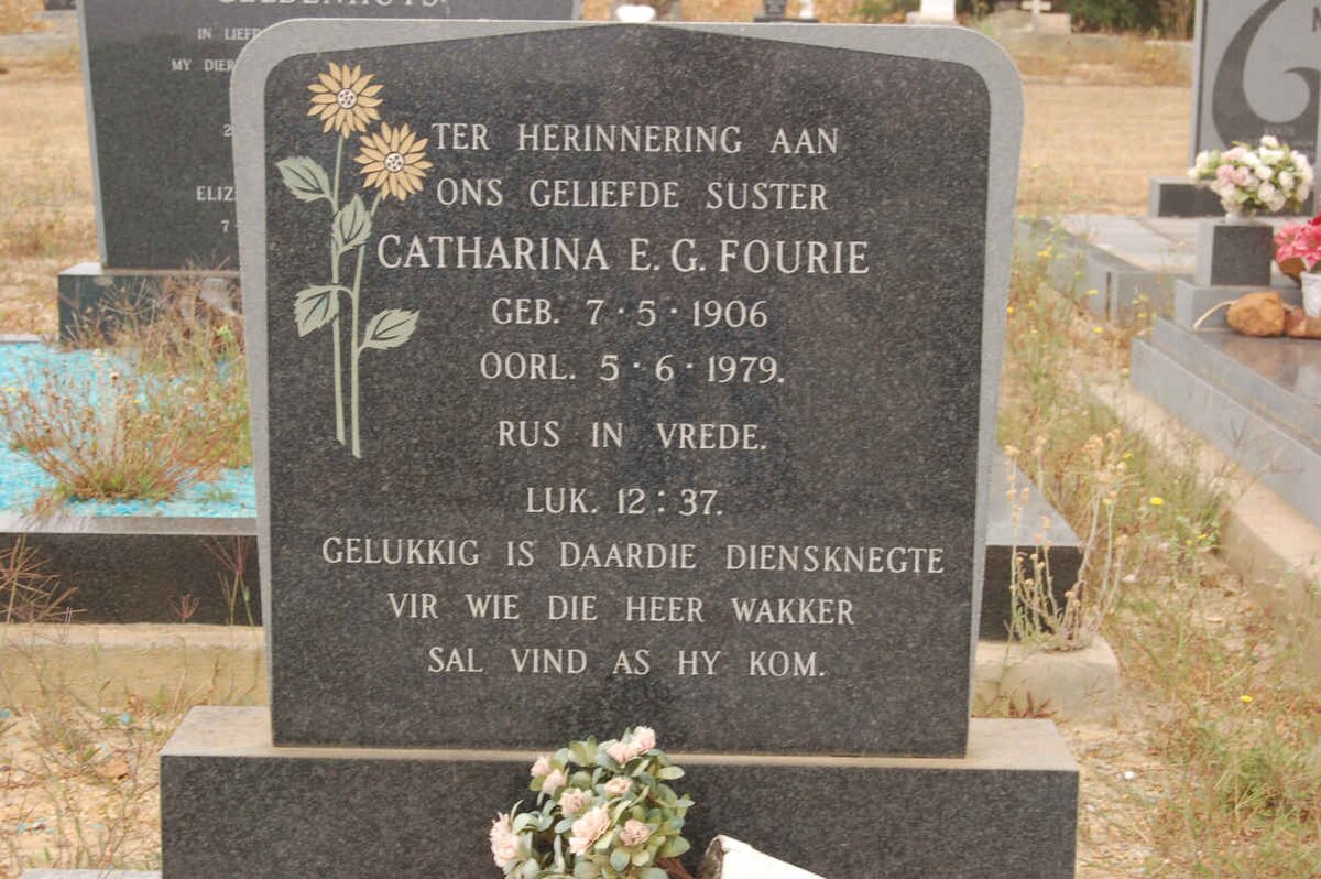 FOURIE Catharina E.G. 1906-1979