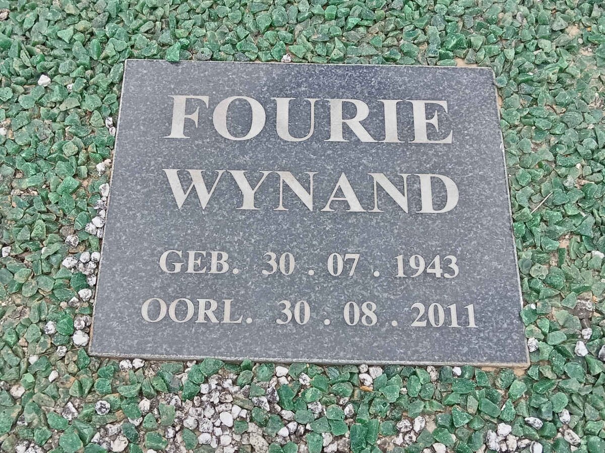 FOURIE Wynand 1943-2011