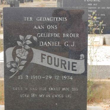FOURIE Daniel G.J. 1910-1974