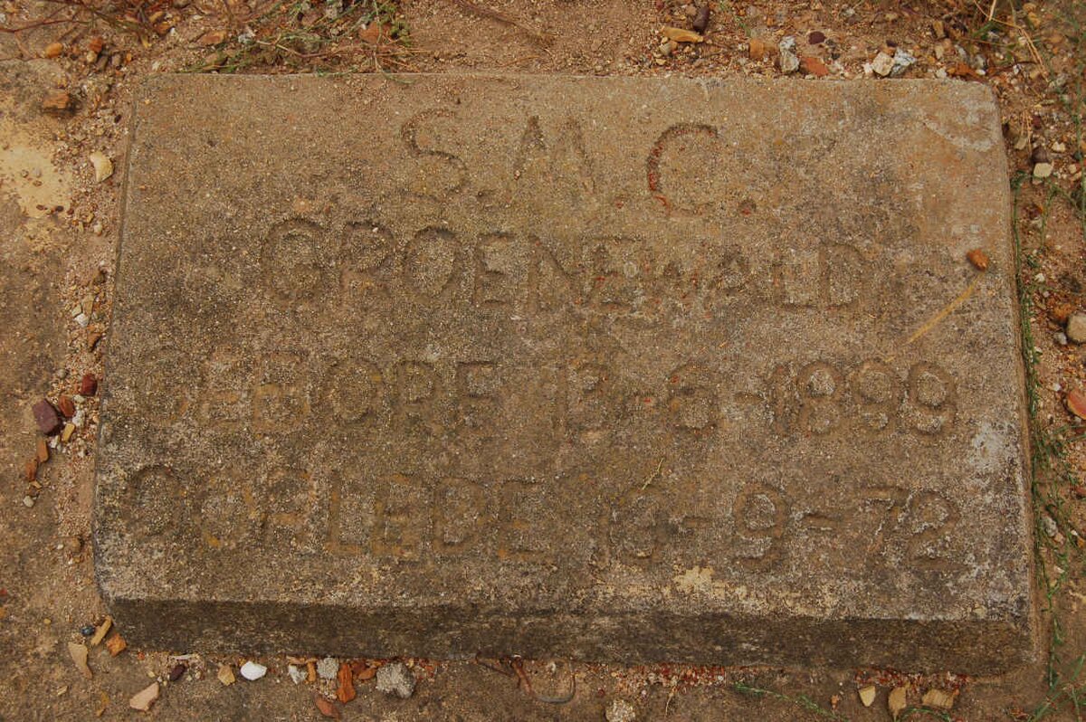 GROENEWALD S.M.C. 1899-1972