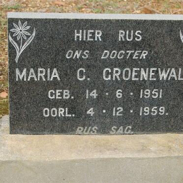 GROENEWALD Maria C. 1951-1956