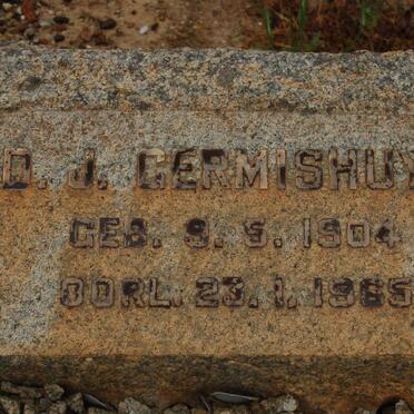 GERMISHUYS D.J. 1904-1965