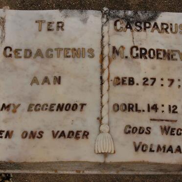 GROENEWALD Casparus C.M. 1867-1934
