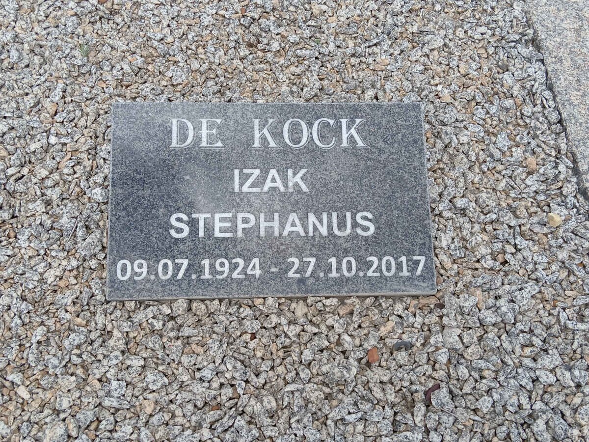 KOCK Izak Stephanus, de 1924-2017