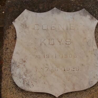 KUYS Coenie 1906-1929