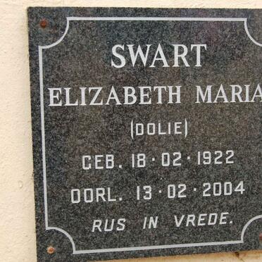 SWART Elizabeth Maria 1922-2004