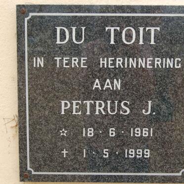 TOIT Petrus J., du 1961-1999
