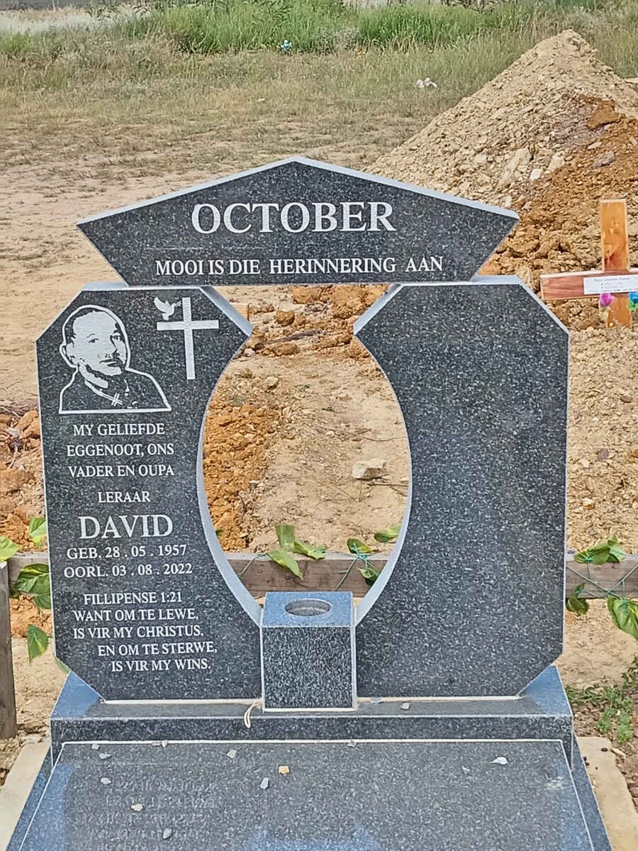 OCTOBER David 1957-2022