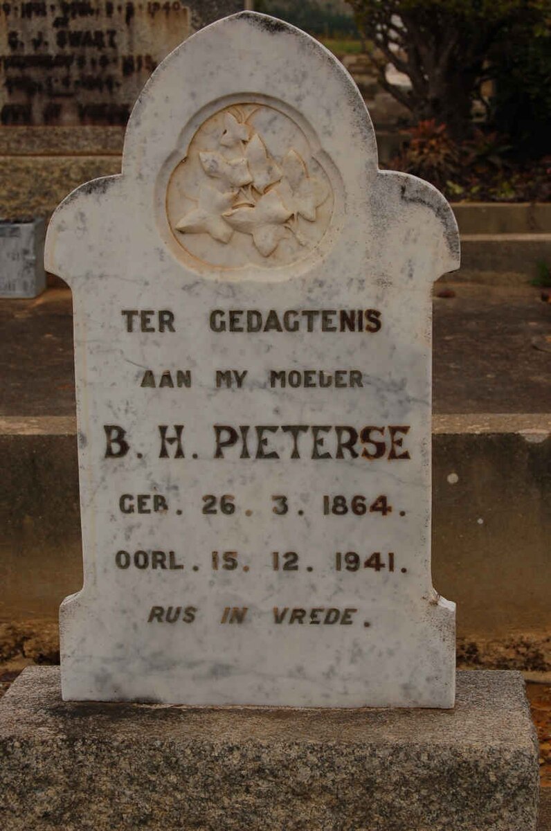 PIETERSE B.H. 1864-1941