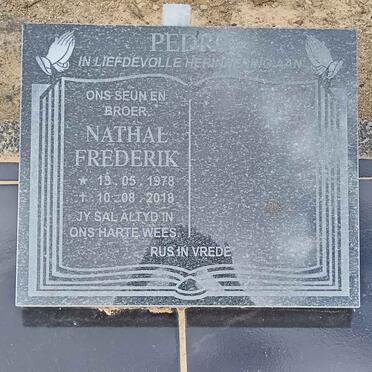 PEDRO Nathal Frederik 1978-2018