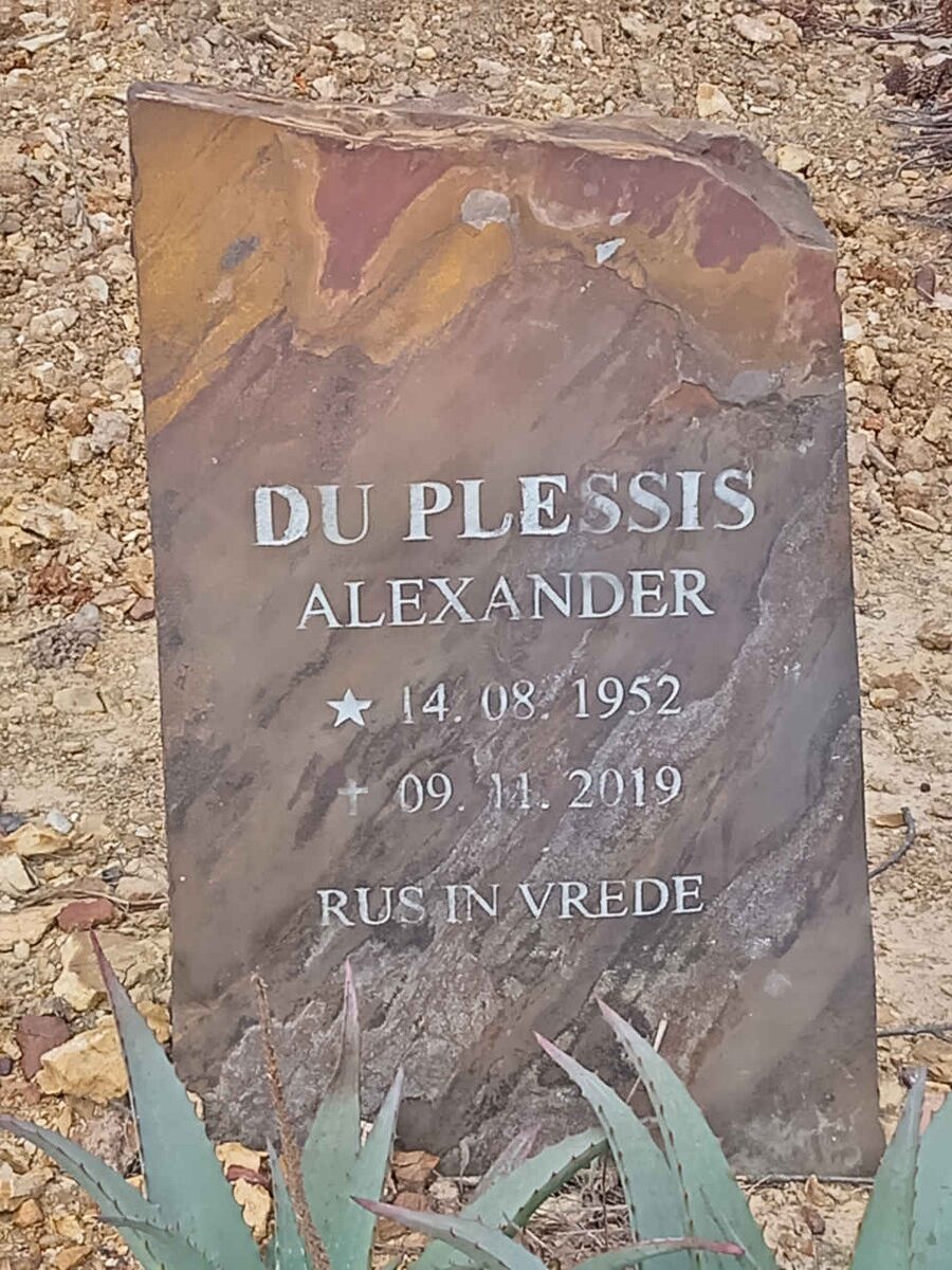 PLESSIS Alexander, du 1952-2019