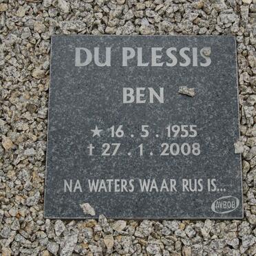 PLESSIS Ben, du 1955-2008