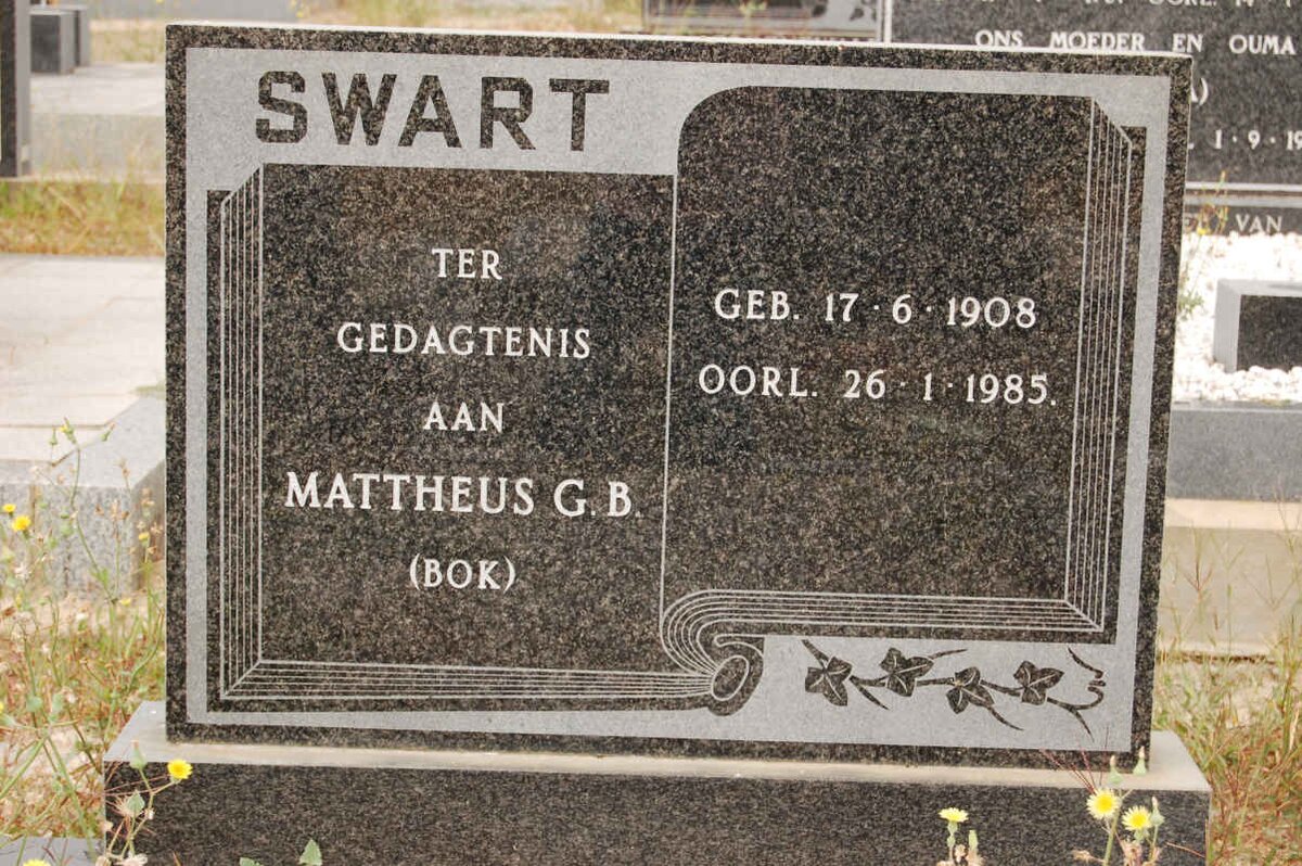 SWART Mattheus G.B. 1908-1985
