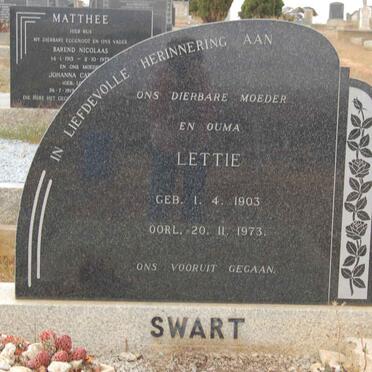 SWART Lettie 1903-1973