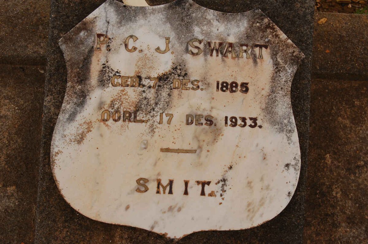 SWART P.C.J. 1885-1933