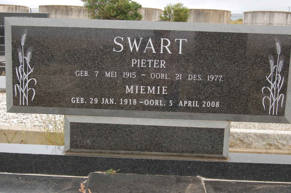 SWART Pieter 1915-1977 &amp; Miemie 1918-2008