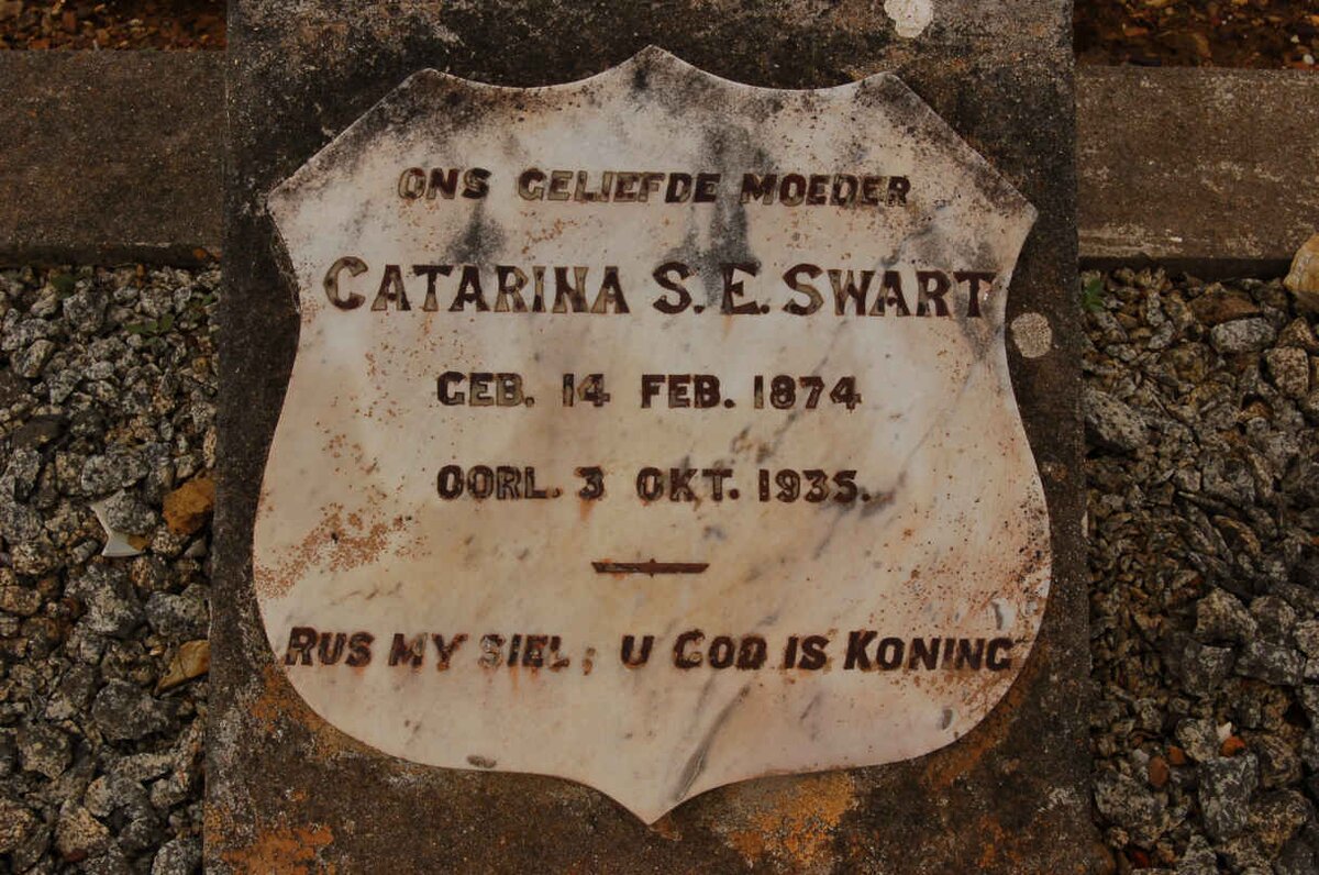 SWART Catarina S.E. 1874-1935